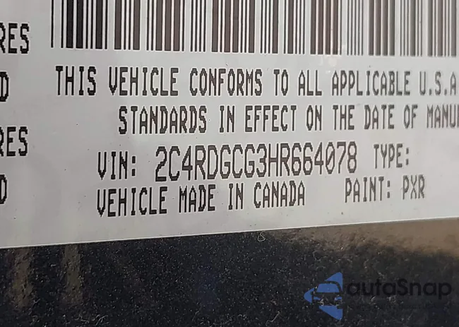 2C4RDGCG3HR664078: 42811203