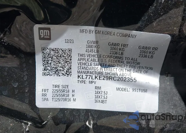 KL77LKE29RC202355: 42811208