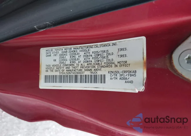 5TEVL52N73Z280037: 42811406