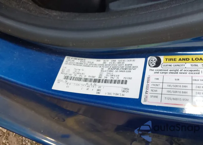 3FADP4EJ7KM150747: 42810693