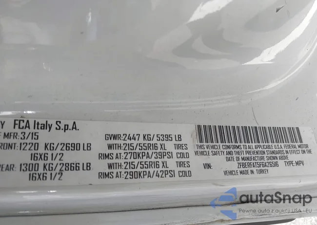 ZFBERFAT5F6A26516: 42811976