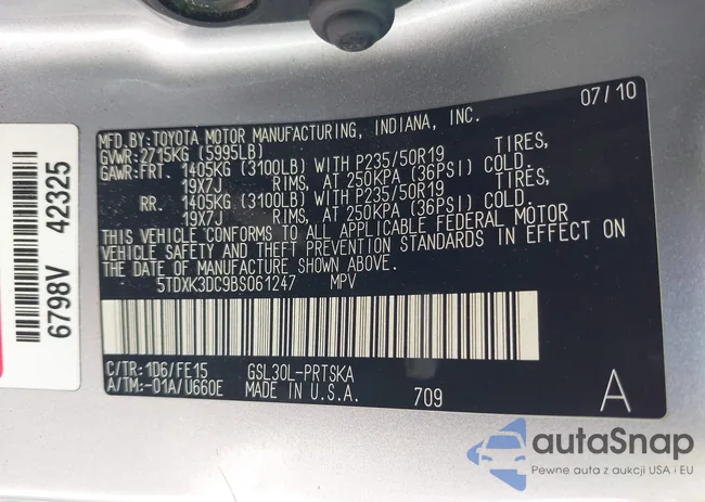 5TDXK3DC9BS061247: 42812031