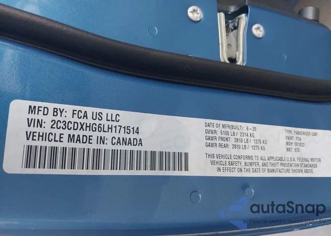 2C3CDXHG6LH171514: 42812069