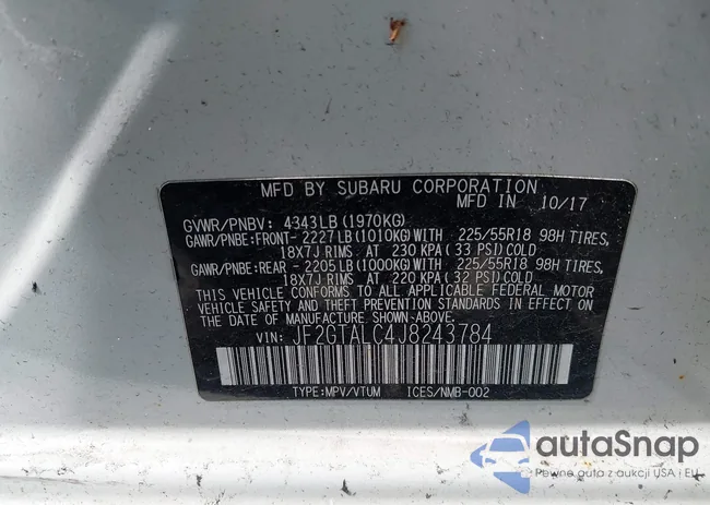 JF2GTALC4J8243784: 42812350