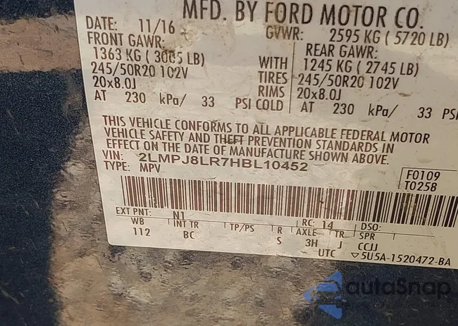 2LMPJ8LR7HBL10452: 42812371