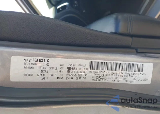 1C4RDJDG3FC202296: 42811625