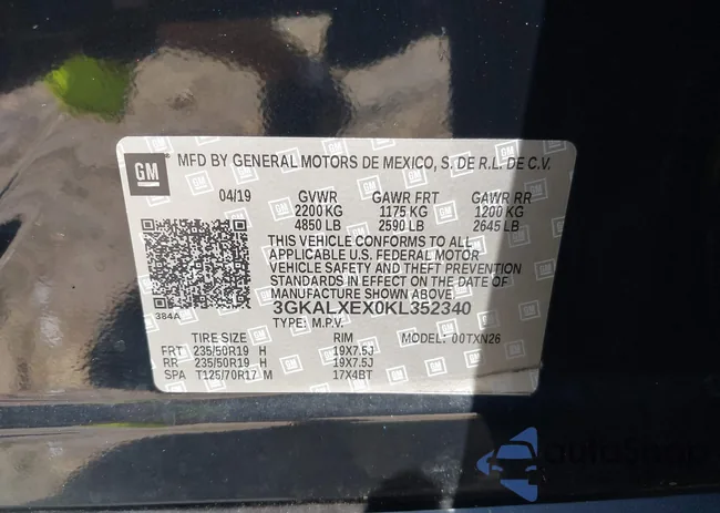 3GKALXEX0KL352340: 42813279