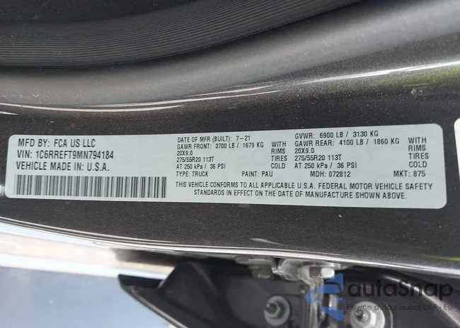 1C6RREFT9MN794184: 42813317