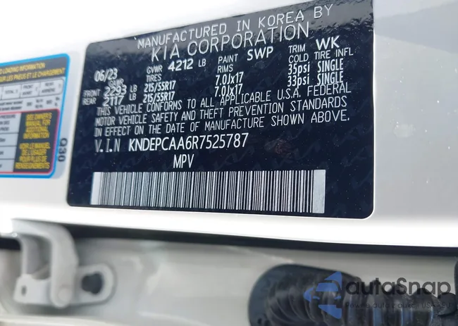 KNDEPCAA6R7525787: 42812645