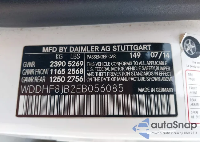 WDDHF8JB2EB056085: 42814030