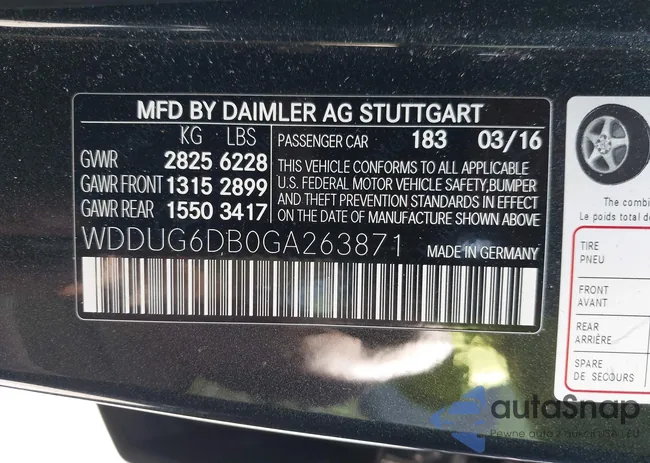 WDDUG6DB0GA263871: 42814033