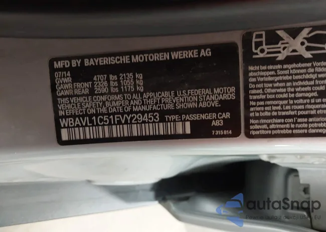 WBAVL1C51FVY29453: 42814314