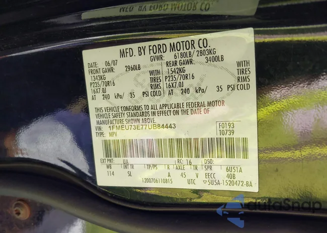 1FMEU73E77UB84443: 42813536