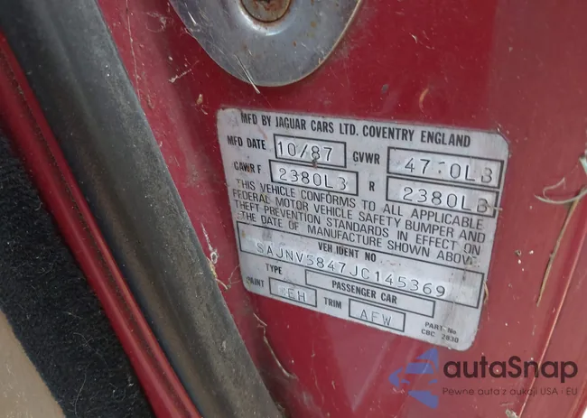 SAJNV5847JC145369: 42813624