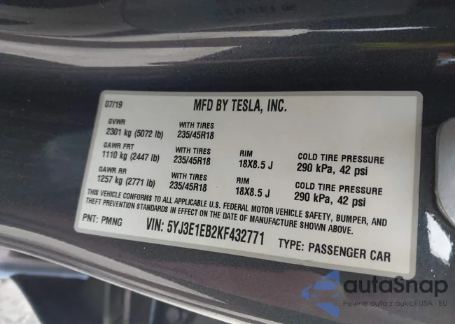 5YJ3E1EB2KF432771: 42814929