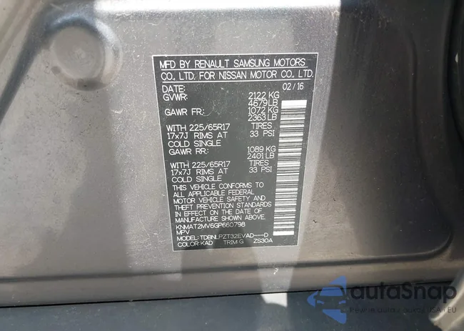 KNMAT2MV6GP660798: 42815008