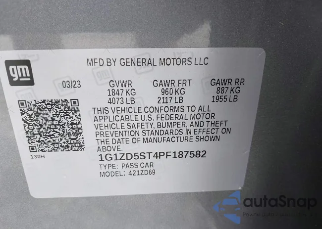 1G1ZD5ST4PF187582: 42815201