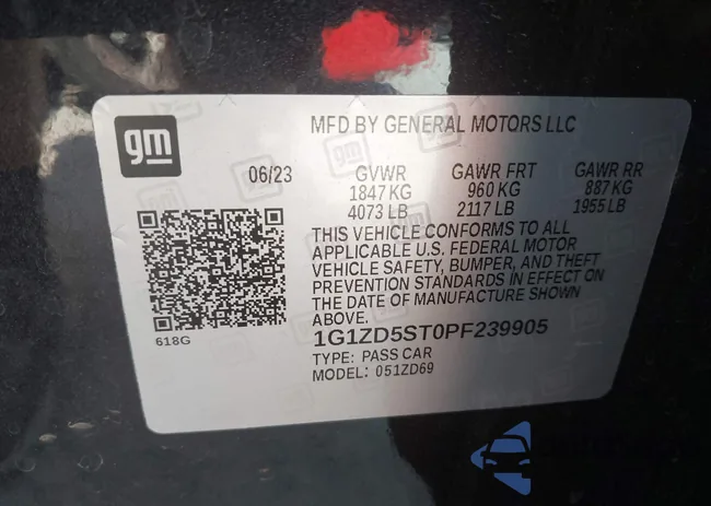 1G1ZD5ST0PF239905: 42815306