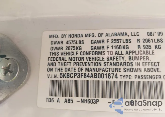 5KBCP3F84AB001874: 42815353