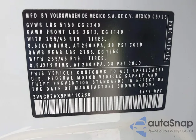 3VVCB7AX9PM110288: 42815456