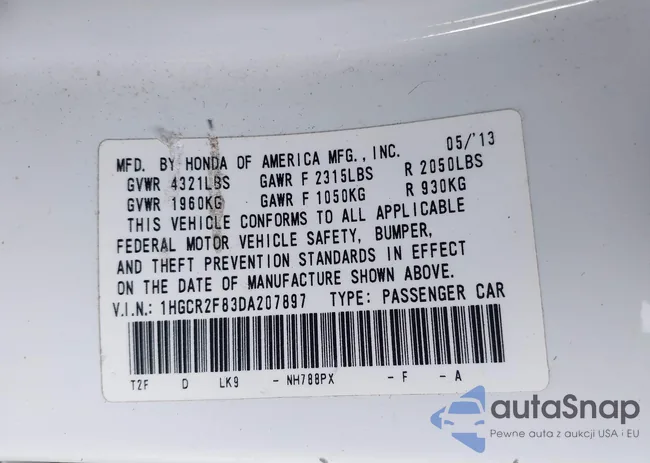 1HGCR2F83DA207897: 42814512