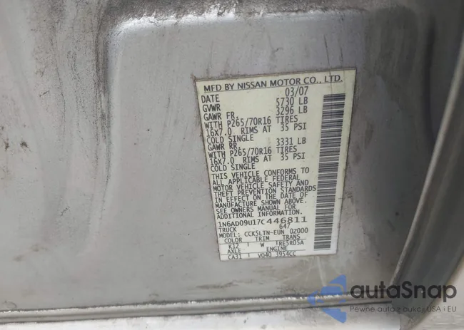 1N6AD09U17C446811: 42814558