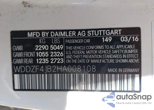 WDDZF4JB2HA008108: 42814609