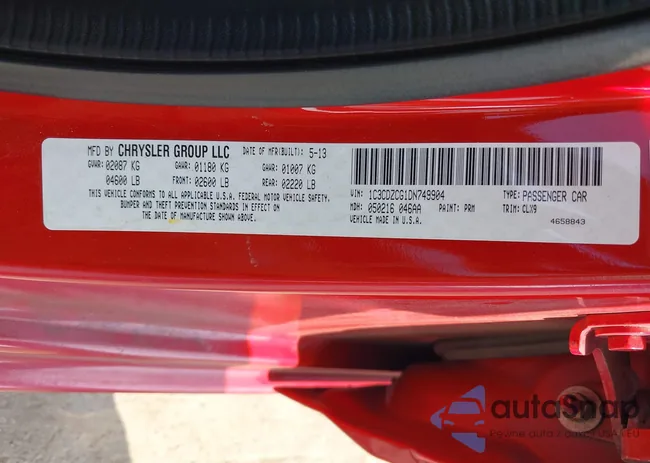 1C3CDZCG1DN749904: 42815929