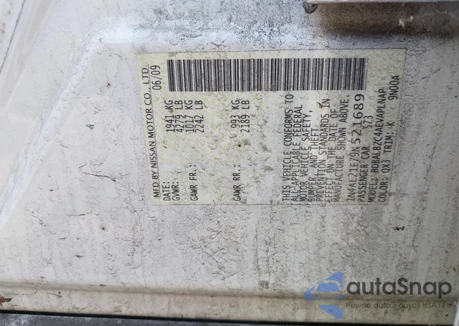 1N4AL21E79N521689: 42816279