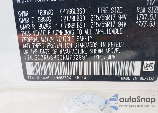 3CZRU6H33NM732991: 42816296