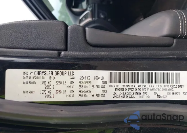 1C4RJFCGXFC604663: 42816306