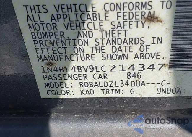 1N4BL4BV9LC214347: 42816403