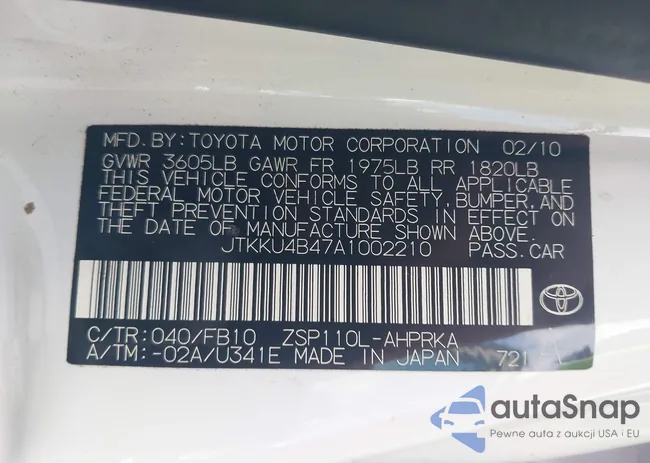 JTKKU4B47A1002210: 42816412