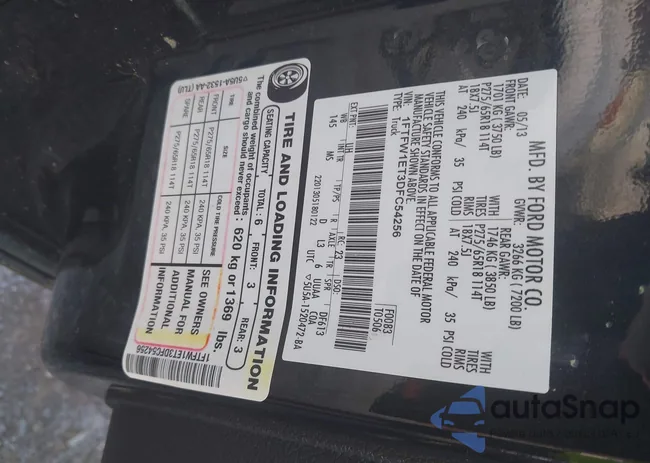 1FTFW1ET3DFC54256: 42816471