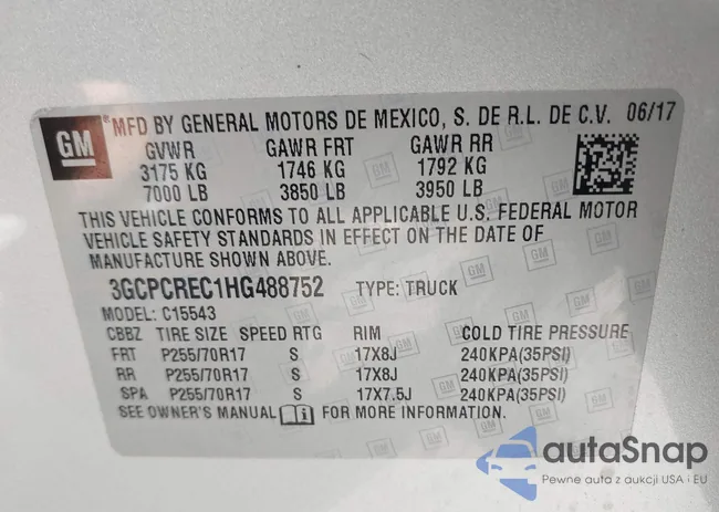 3GCPCREC1HG488752: 42815673