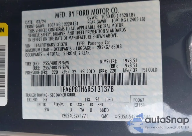 1FA6P8TH6R5131378: 42817136