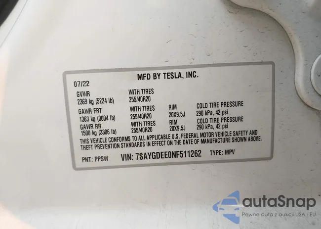 7SAYGDEE0NF511262: 42817155