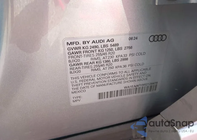 WA1EAAFY9R2128478: 42817195