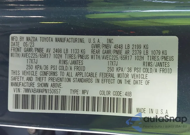 7MMVABAM4PN150657: 42817225