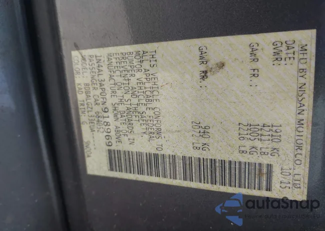 1N4AL3AP0FN918969: 42817309