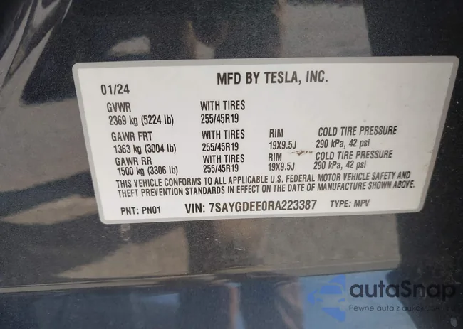 7SAYGDEE0RA223387: 42817422