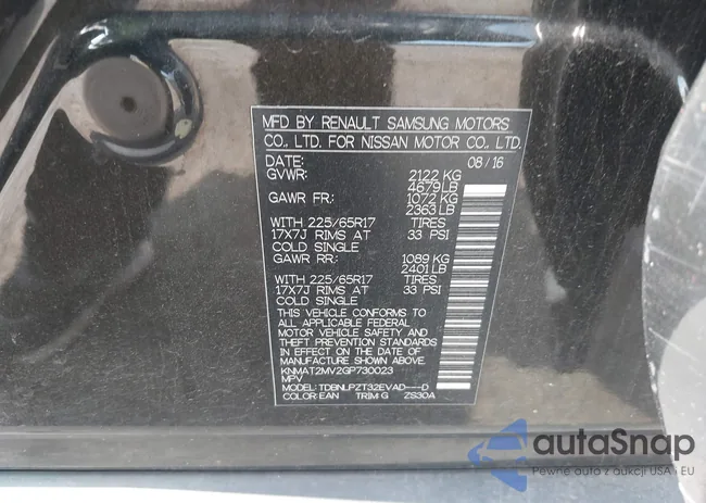 KNMAT2MV2GP730023: 42817428