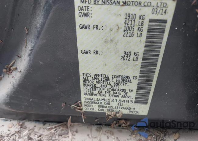 1N4AL3AP9EC318493: 42817453