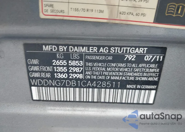 WDDNG7DB1CA428511: 42816604