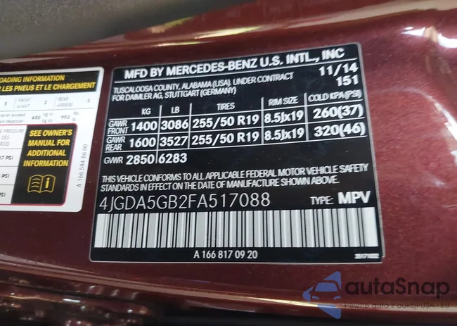 4JGDA5GB2FA517088: 42816909