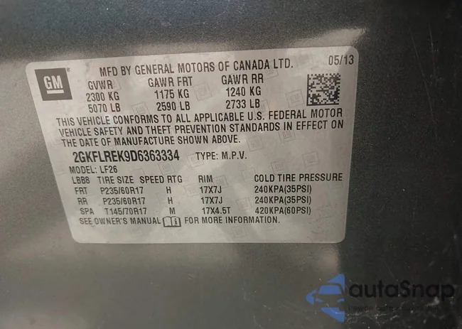 2GKFLREK9D6363334: 42818057