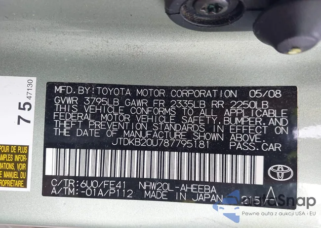 JTDKB20U787795181: 42818102