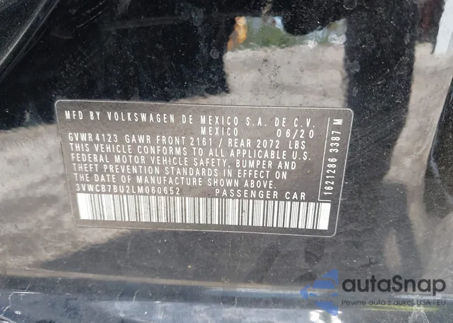 3VWCB7BU2LM060652: 42818336