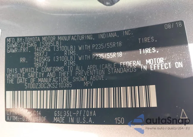 5TDDZ3DC2KS210385: 42818358