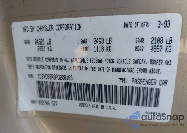 1C3XC66R3PD206189: 42817552